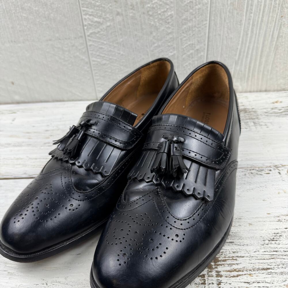 Florsheim Lexington Wingtip Slip-On Tassel Loafers Dress shoe men’s 10.5 D - Picture 7 of 11